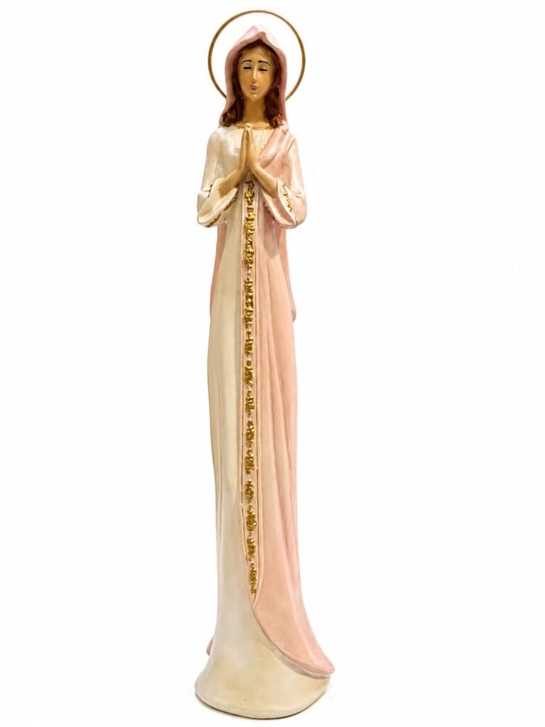 Nossa Senhora do Silêncio Aquarela 37cm - ROSA