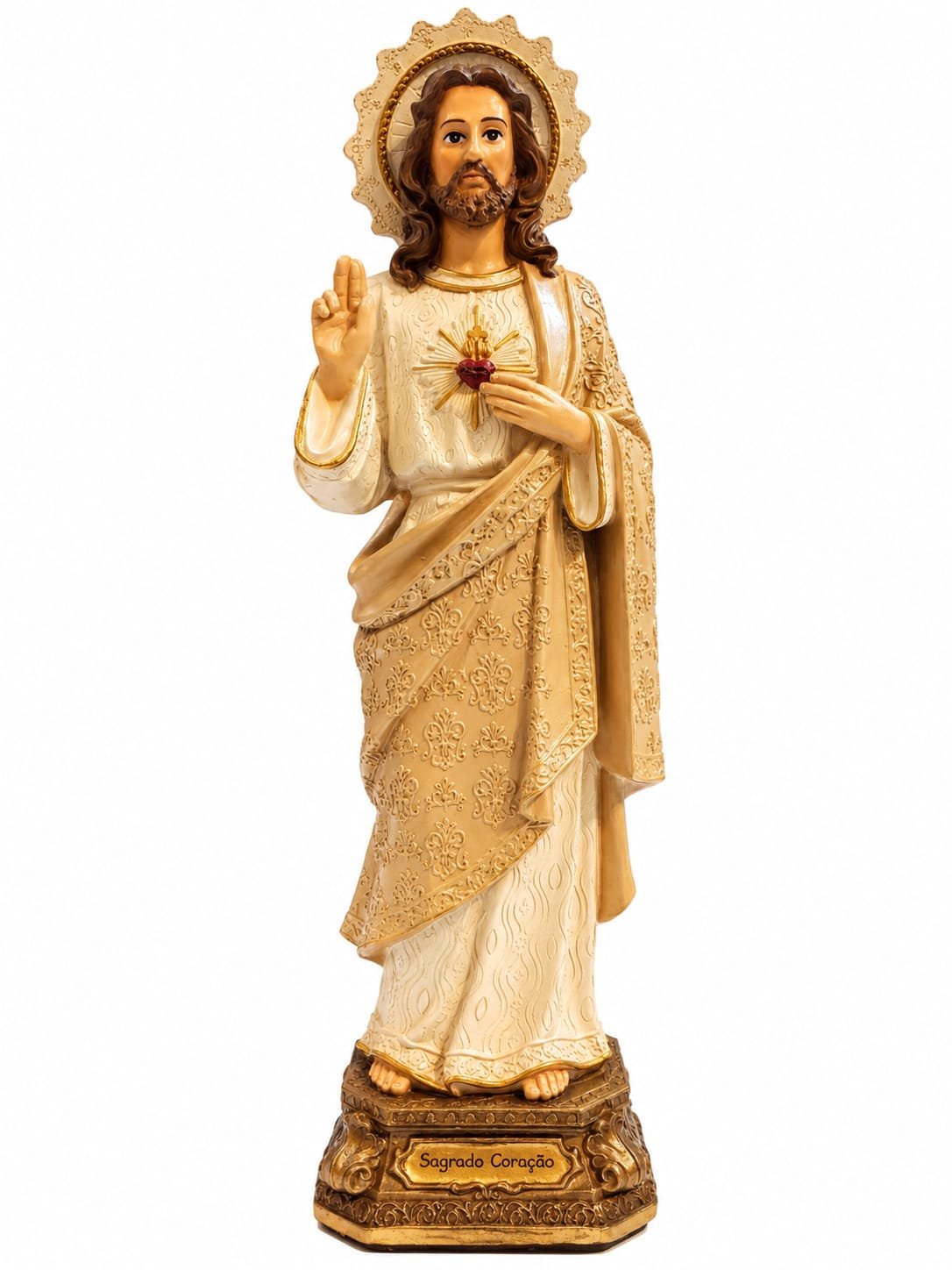 Sagrado Coração de Jesus - Aquarela - 30cm