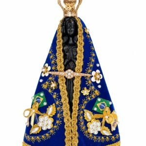 NSRA Aparecida Manto em Feltro  Azul Royal Tradicional - 15cm